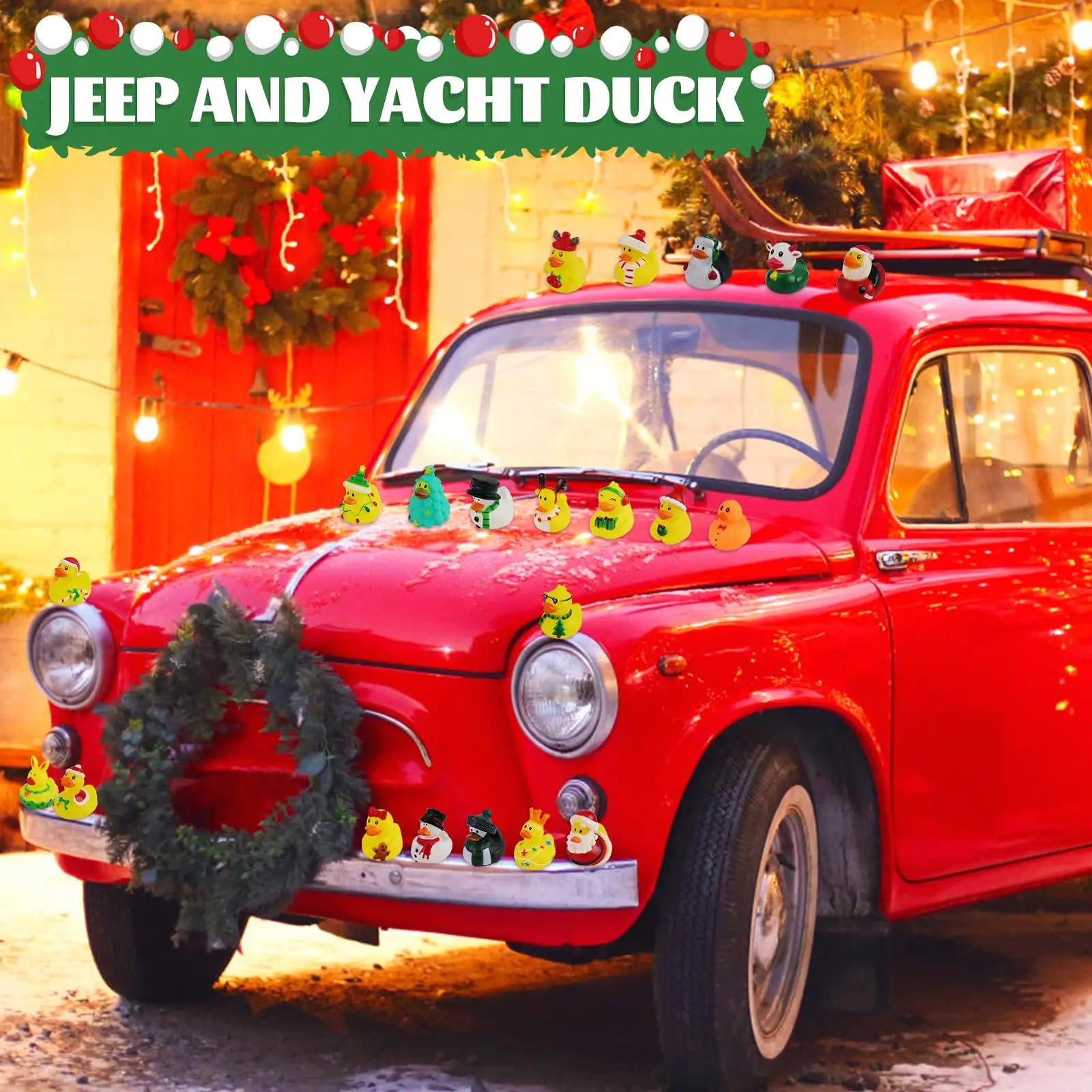 CowLost | product_id-50-100pc-christmas-rubber-ducks-bath-toys-party-favors-gift-exchange |4