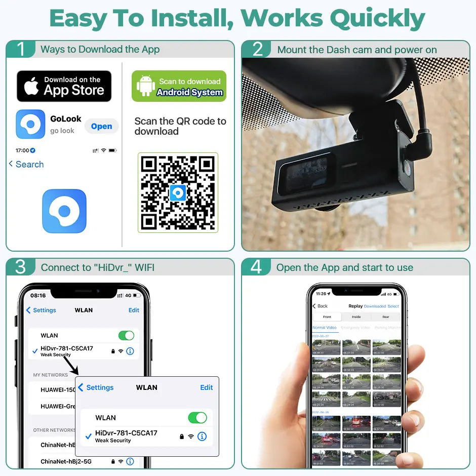 CowLost | vehicle-parts-accessories-greenyi-2k-170-car-dvr-dash-cam-with-1-5-ips-screen |15
