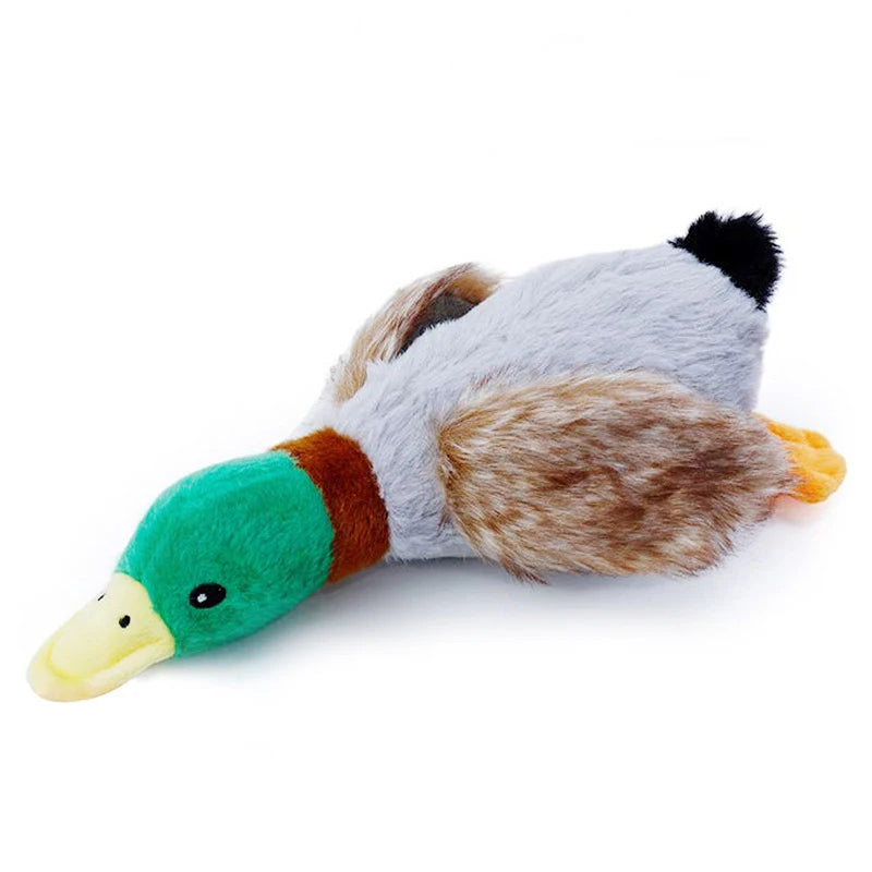 CowLost | dog-kennel-run-accessories-plush-duck-squeaky-dog-chew-toy |2
