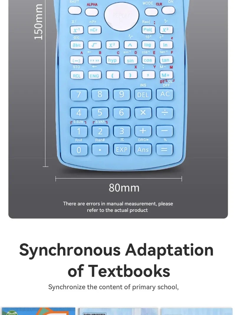 CowLost | portable-dual-row-screen-multi-functional-scientific-function-calculator |9