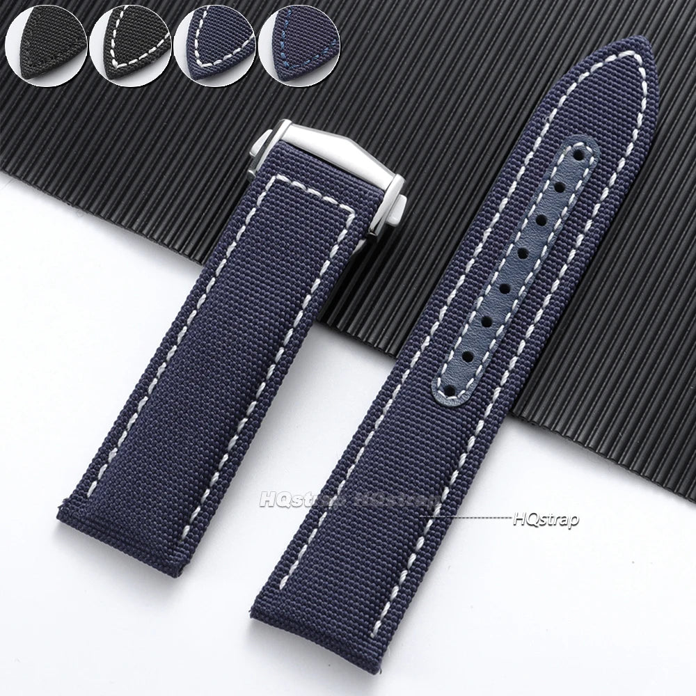 CowLost | bracelets-product_id-20mm-22mm-nylon-canvas-watchband-for-omega-seamaster-300-men-with-deployant-clasp |8