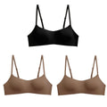 CowLost | product_id-3pcs-seamless-wire-free-1-2-cup-push-up-bras-with-back-closure-for-women |17