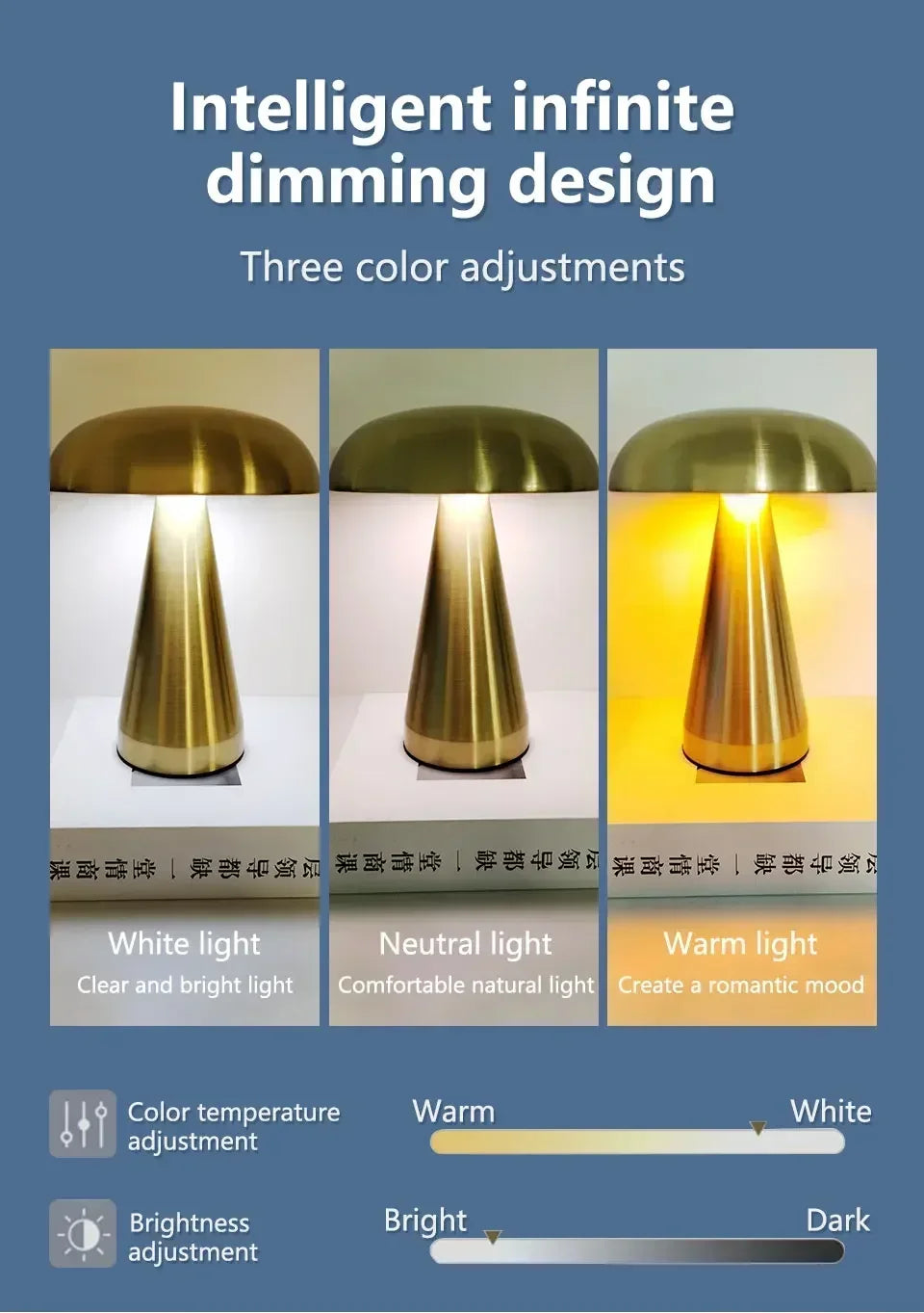 CowLost | product_id-retro-mushroom-led-touch-sensor-rechargeable-table-lamp-for-bedroom-bar |9