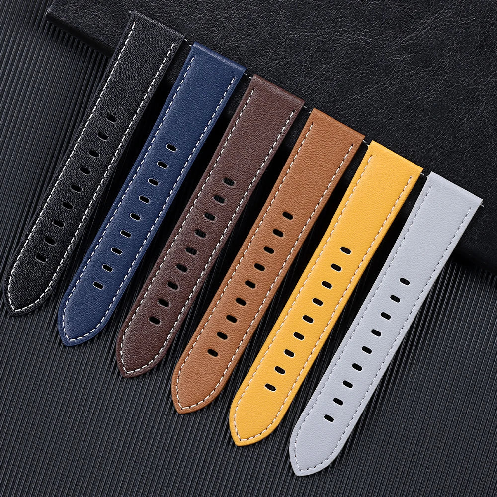 CowLost | bracelets-product_id-genuine-leather-quick-release-watch-strap-20mm-22mm-for-seiko-rolex-unisex-wristband |7