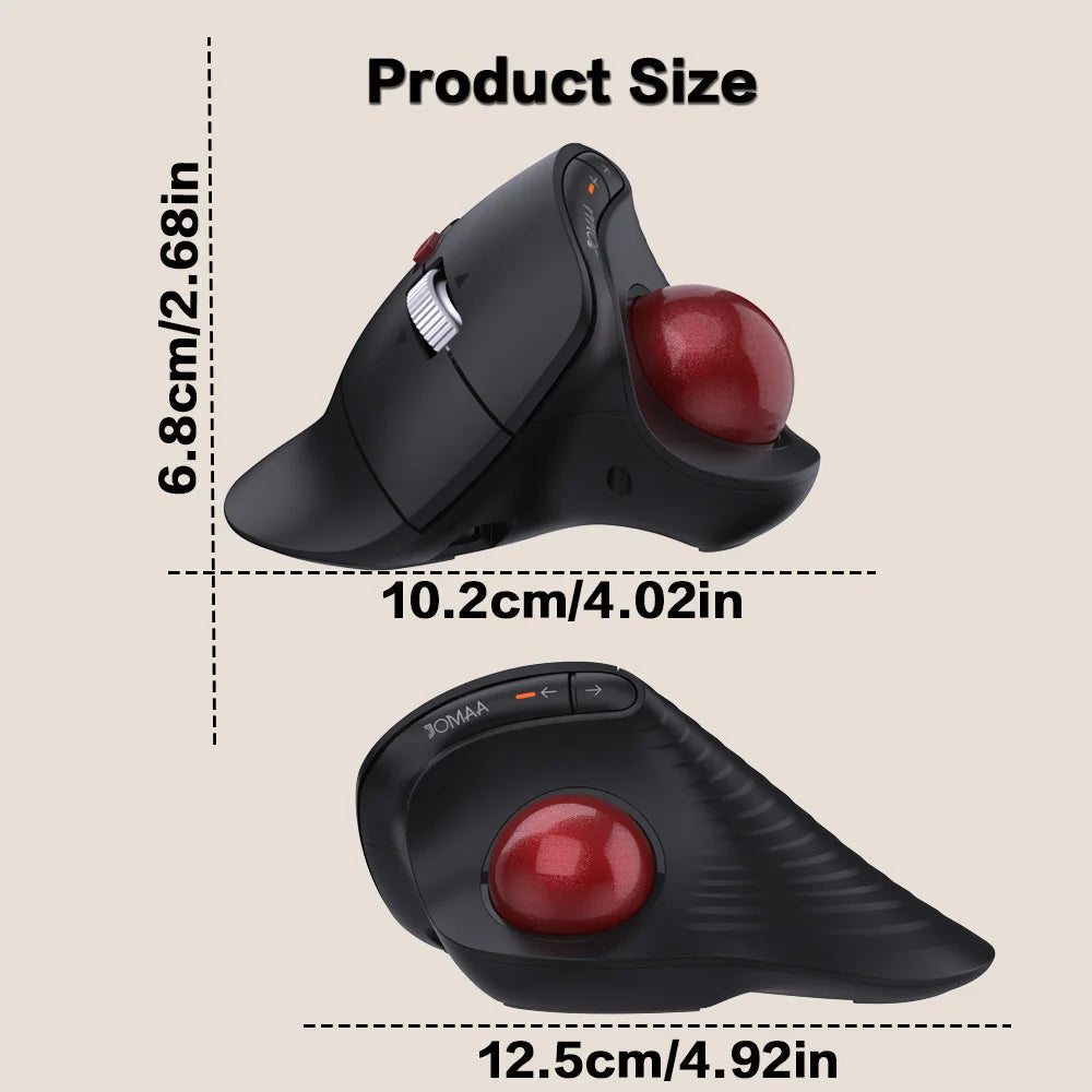 CowLost | product_id-jomaa-wireless-bluetooth-rechargeable-ergonomic-trackball-mouse-with-silent-click-and-speed-roller |4