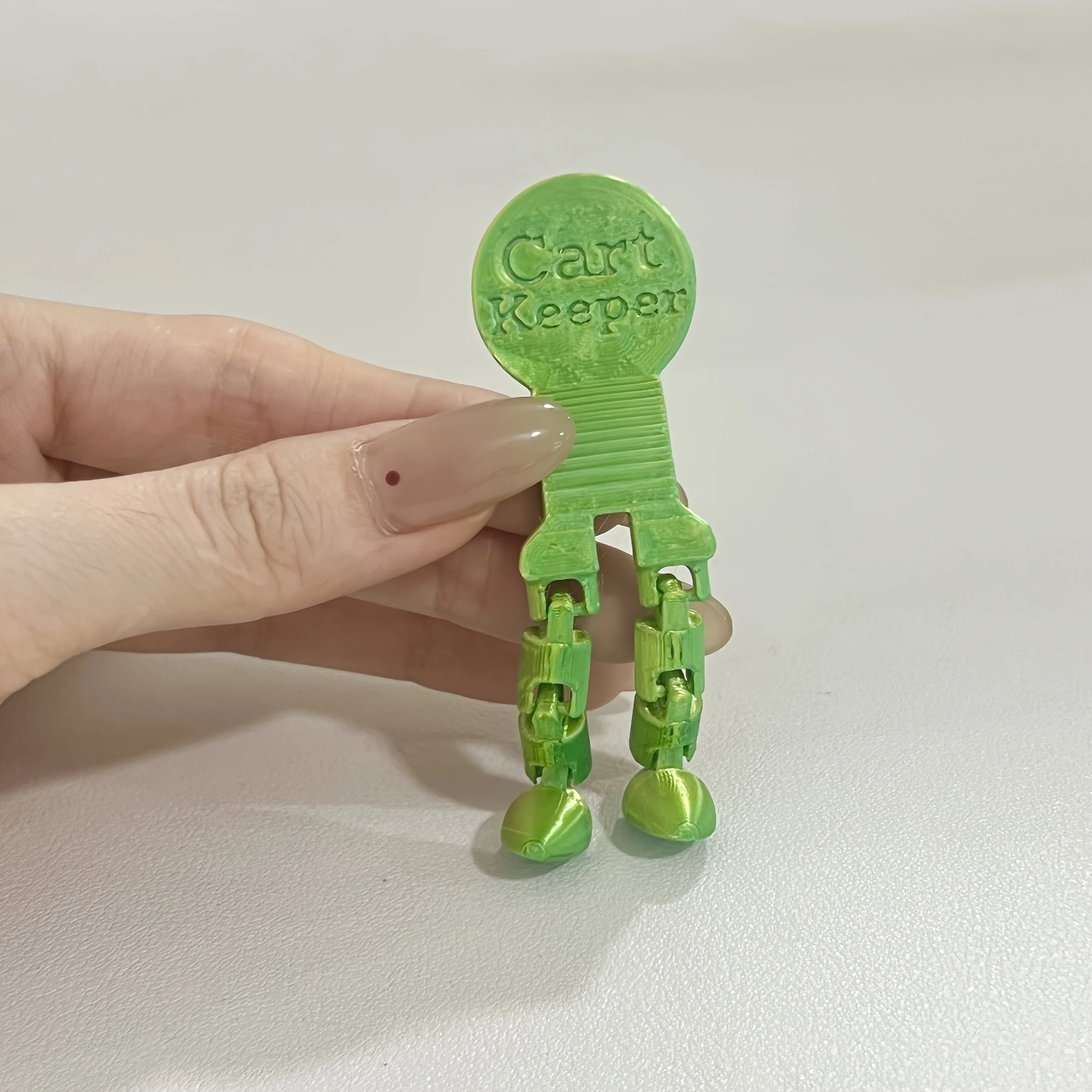 Creative Shopping Cart Keychain Token Supermarket Cart Unlock Tool Durable Plastic