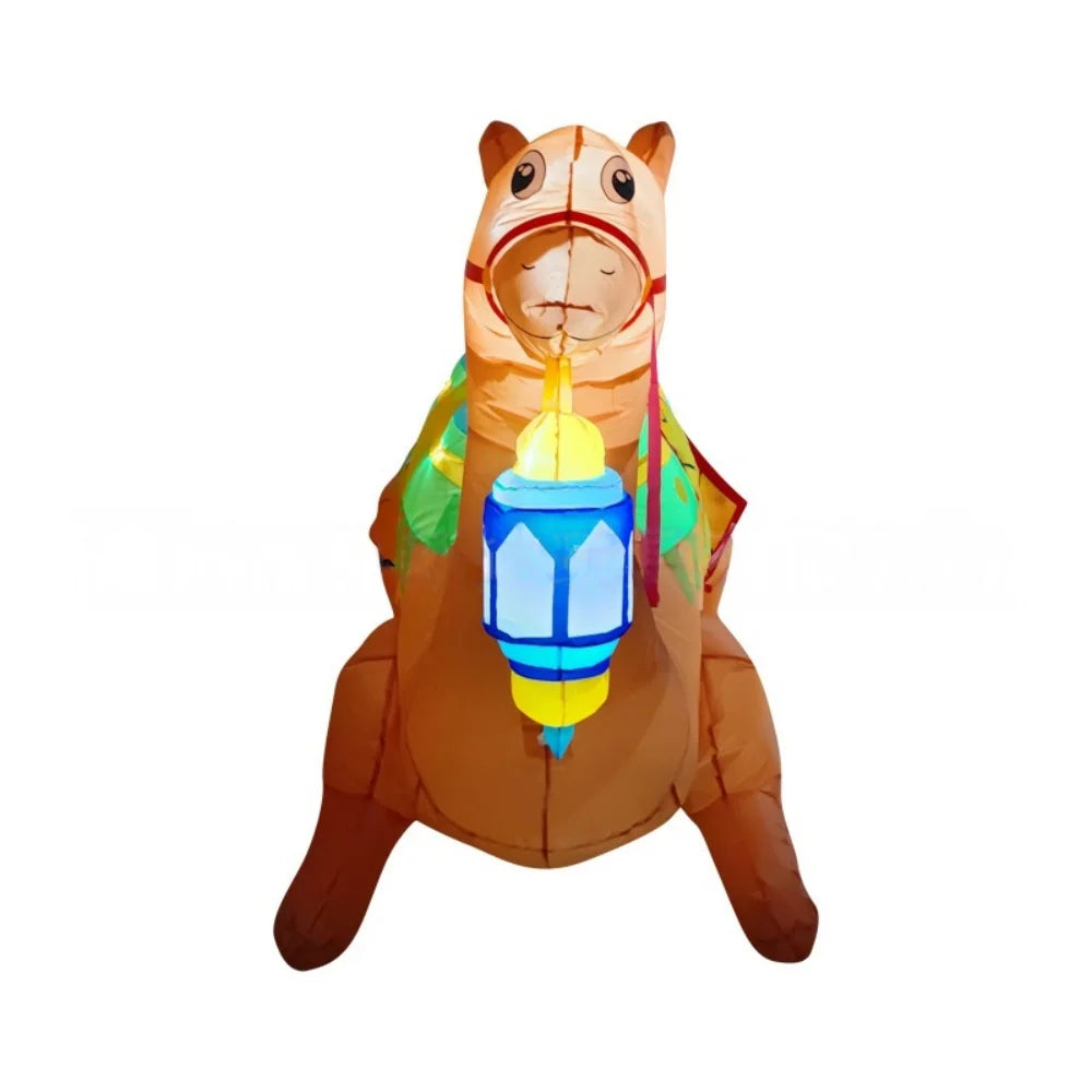 CowLost | 1-8m-6ft-ramadan-inflatable-camel-decoration-built-in-led-lights |5