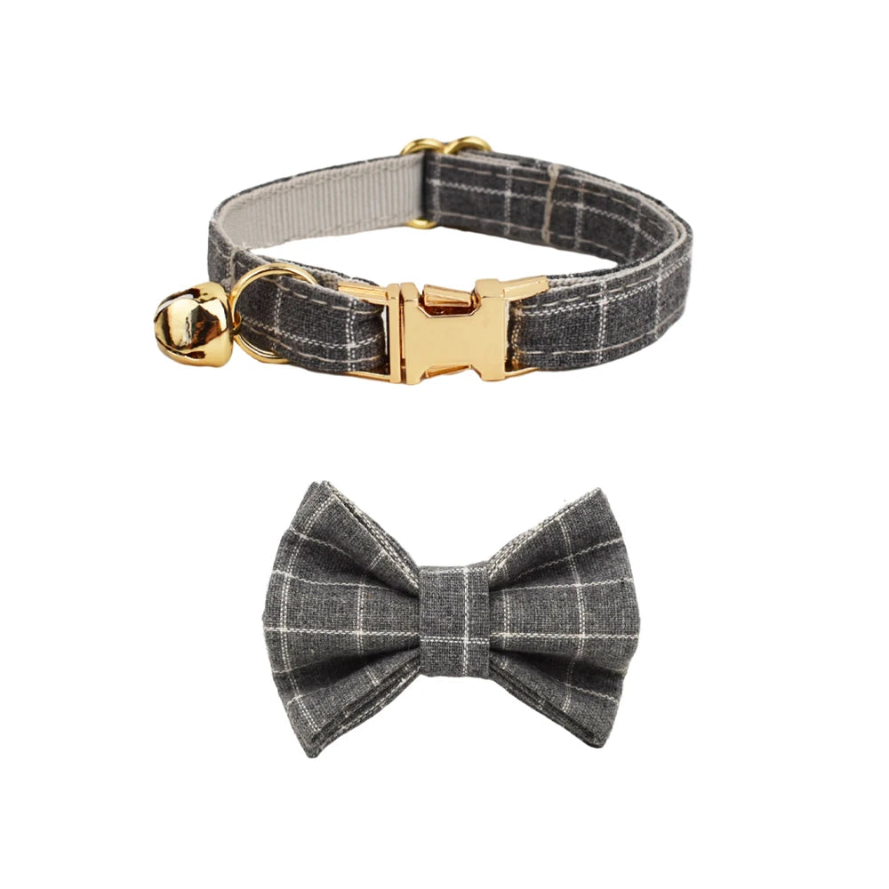 CowLost | cat-furniture-adjustable-cat-collar-with-bowknot-and-bell |19