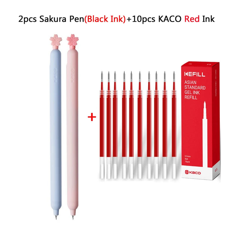 CowLost | product_id-kaco-popup-sakura-0-5mm-black-gel-pen-2-pack-quick-drying-for-school-office |11