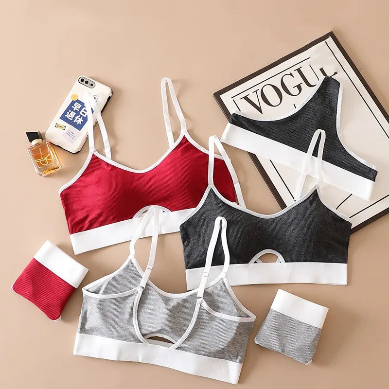 CowLost | product_id-women-s-cotton-push-up-bra-seamless-low-rise-thong-set-with-u-back-padded-support |5
