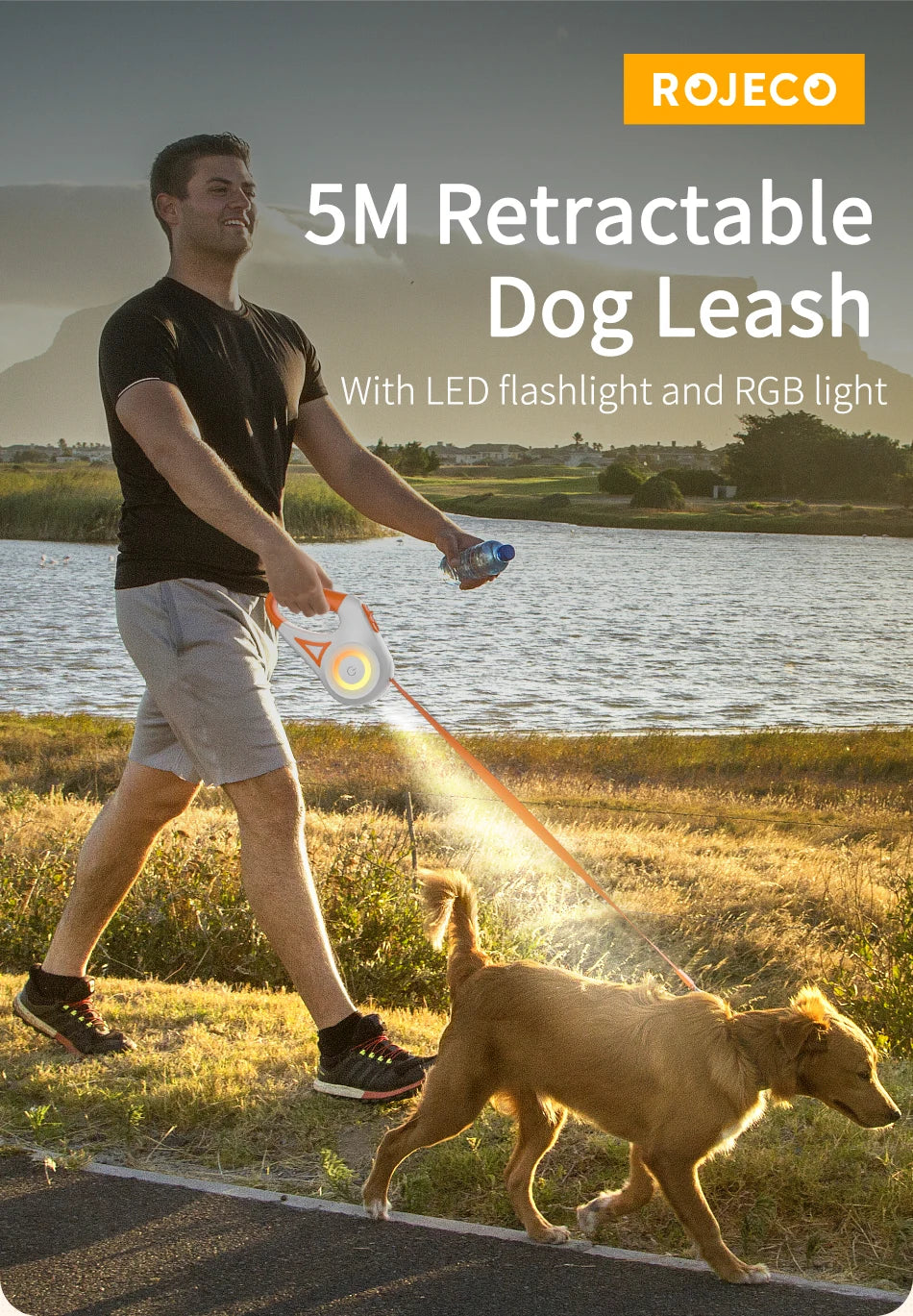 CowLost | dog-diapers-rojeco-5m-led-retractable-dog-leash-with-light-straps |8