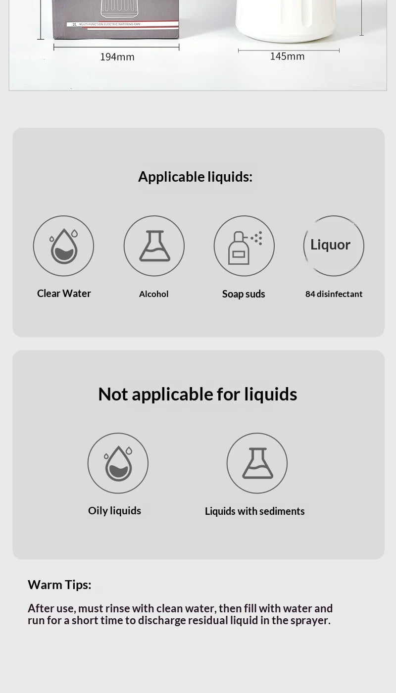 CowLost | product_id-homefish-electric-2l-spray-bottle-for-flower-irrigation-and-household-disinfection |16