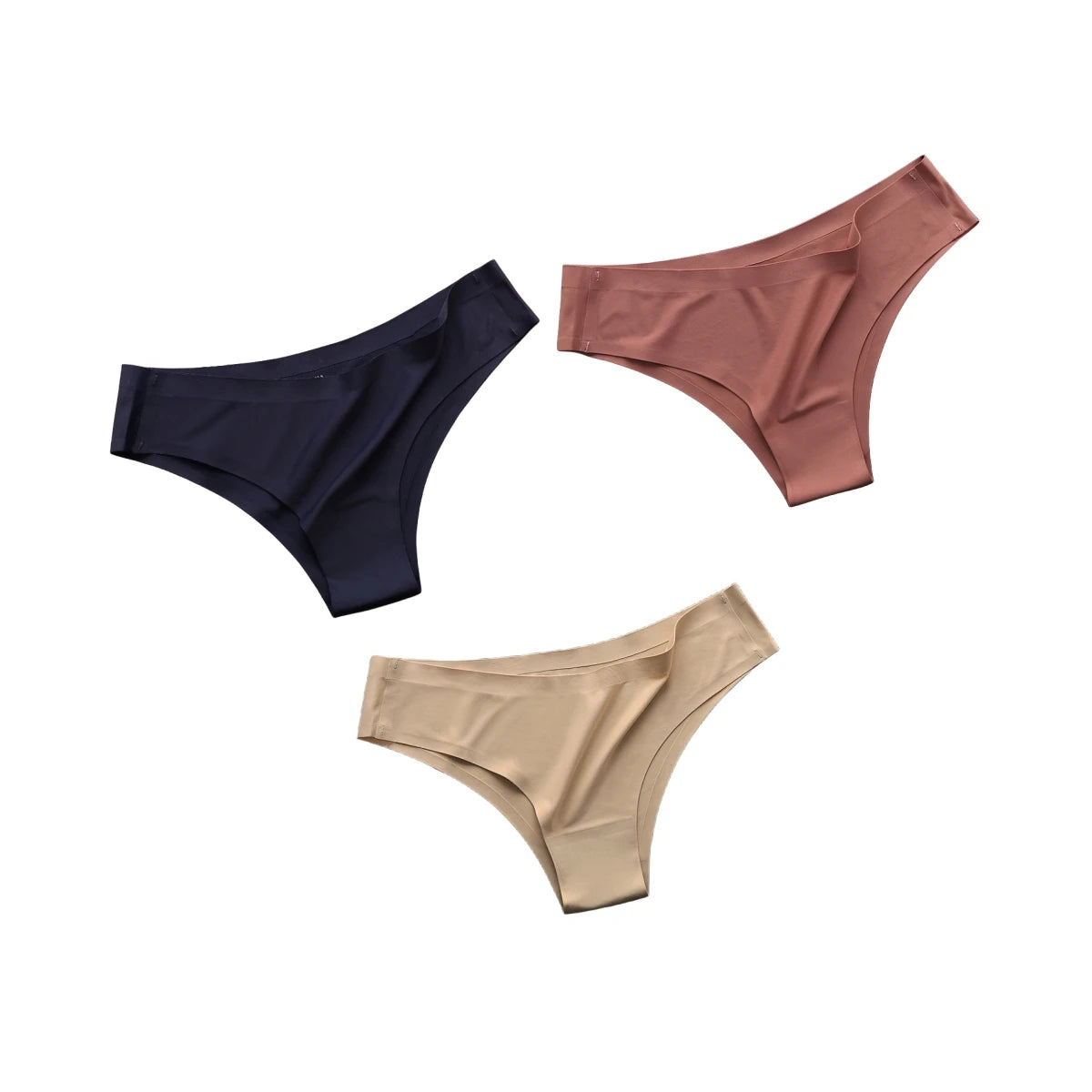 CowLost | product_id-3pcs-women-s-seamless-low-rise-ultra-thin-ice-silk-briefs-solid-color |15