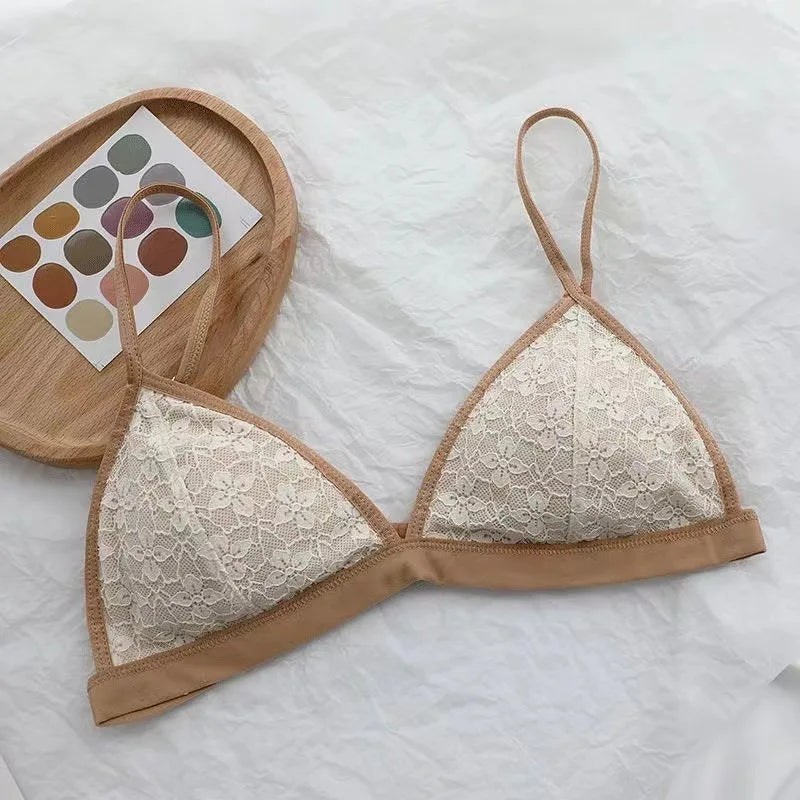 CowLost | product_id-wireless-lace-push-up-bra-for-women-thin-french-triangle-bralette |6