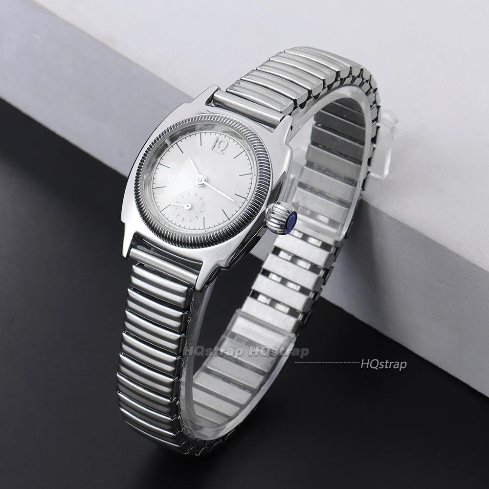 Stainless Steel Elastic Watch Band 12-20mm Silver Gold Stretch Expansion Strap Unisex