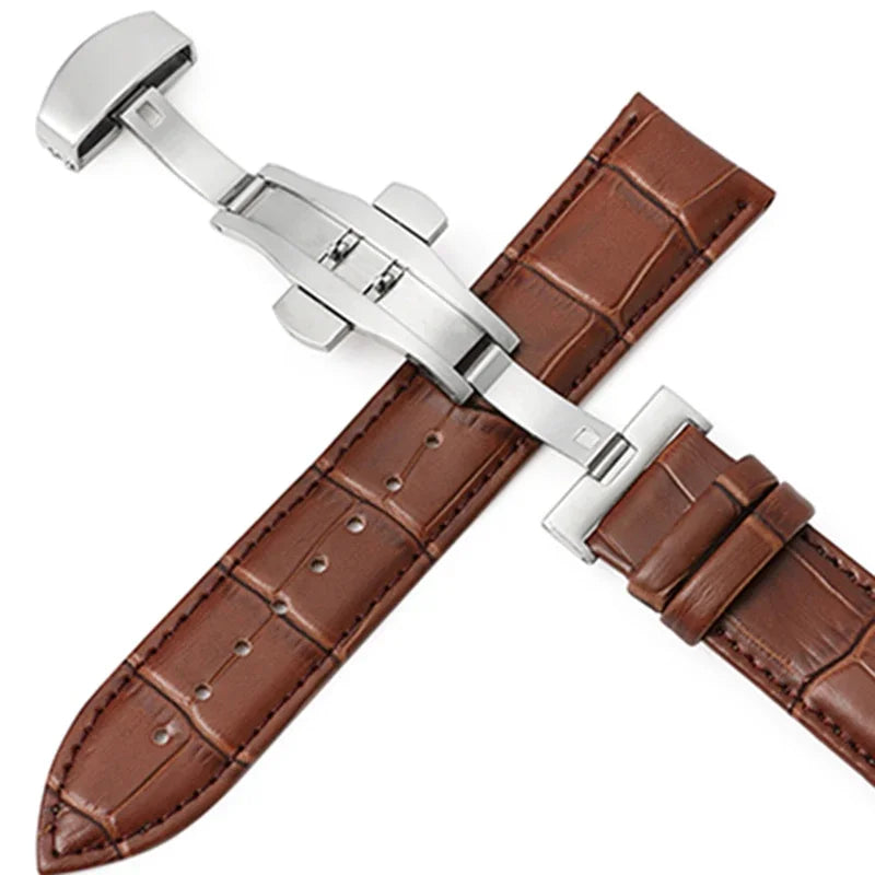 CowLost | product_id-genuine-cowhide-leather-waterproof-watchband-slub-pattern-16-24mm-universal-strap |31