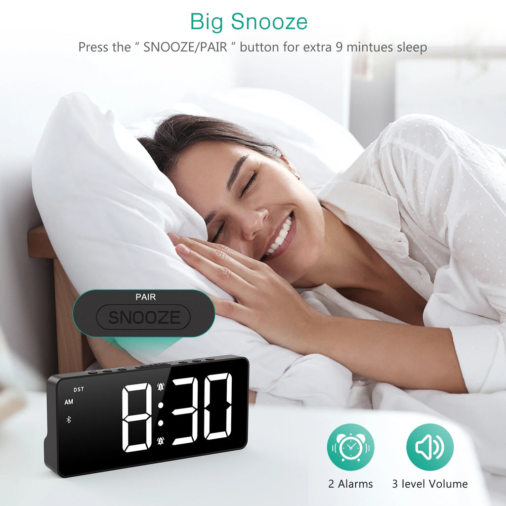 CowLost | product_id-oria-7-led-digital-alarm-clock-with-bluetooth-auto-time-sync-for-home-office |8