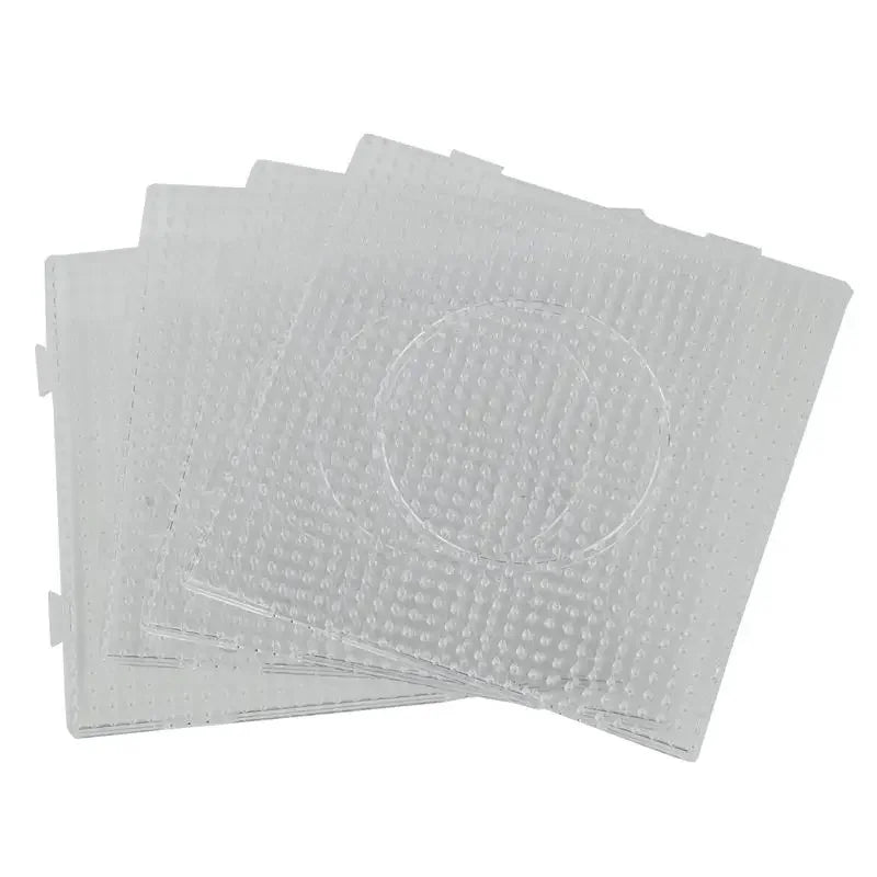 5mm Hama Beads Perler Pegboard Template Board Circular & Square Educational DIY Gift