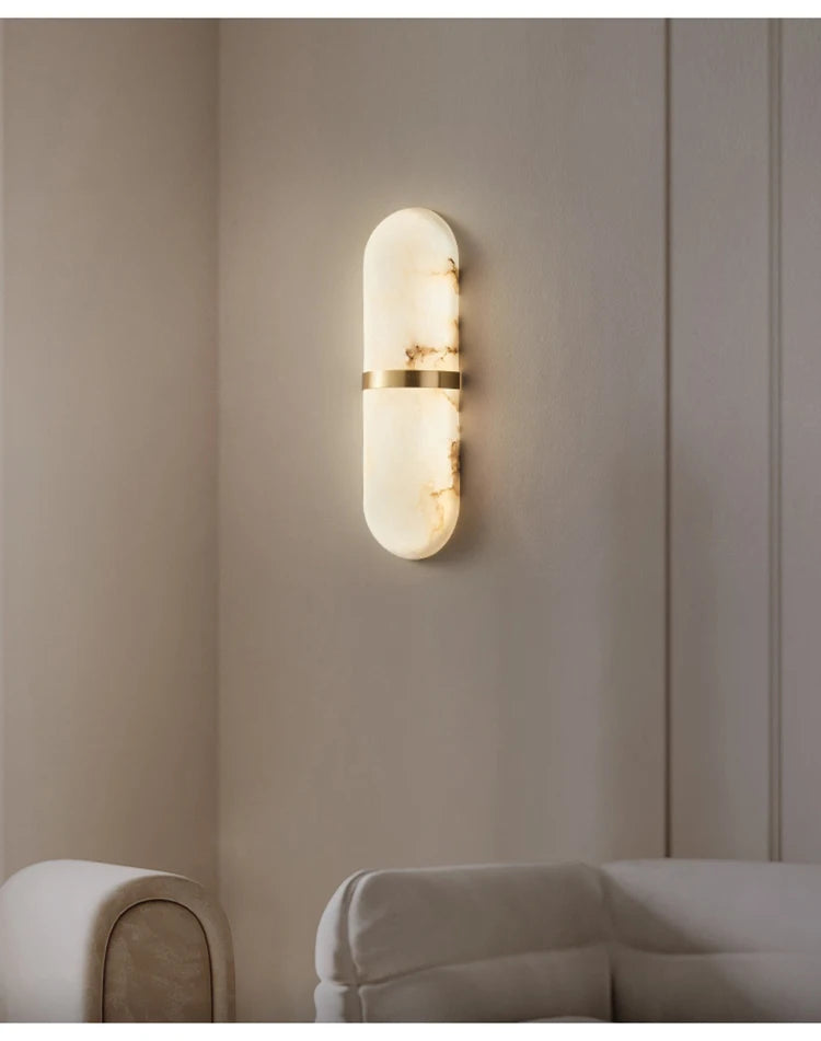 CowLost | product_id-semicylinder-12w-led-marble-effect-wall-sconce-for-living-dining-bathroom-hallway |7