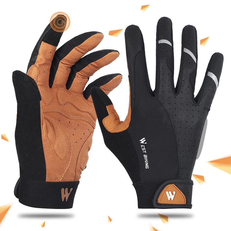 CowLost | west-biking-touch-screen-bicycle-gloves-motorcycle-men-women-full-finger-riding-racing-gym-fitness-cycling-mtb-road-sport-gloves |15