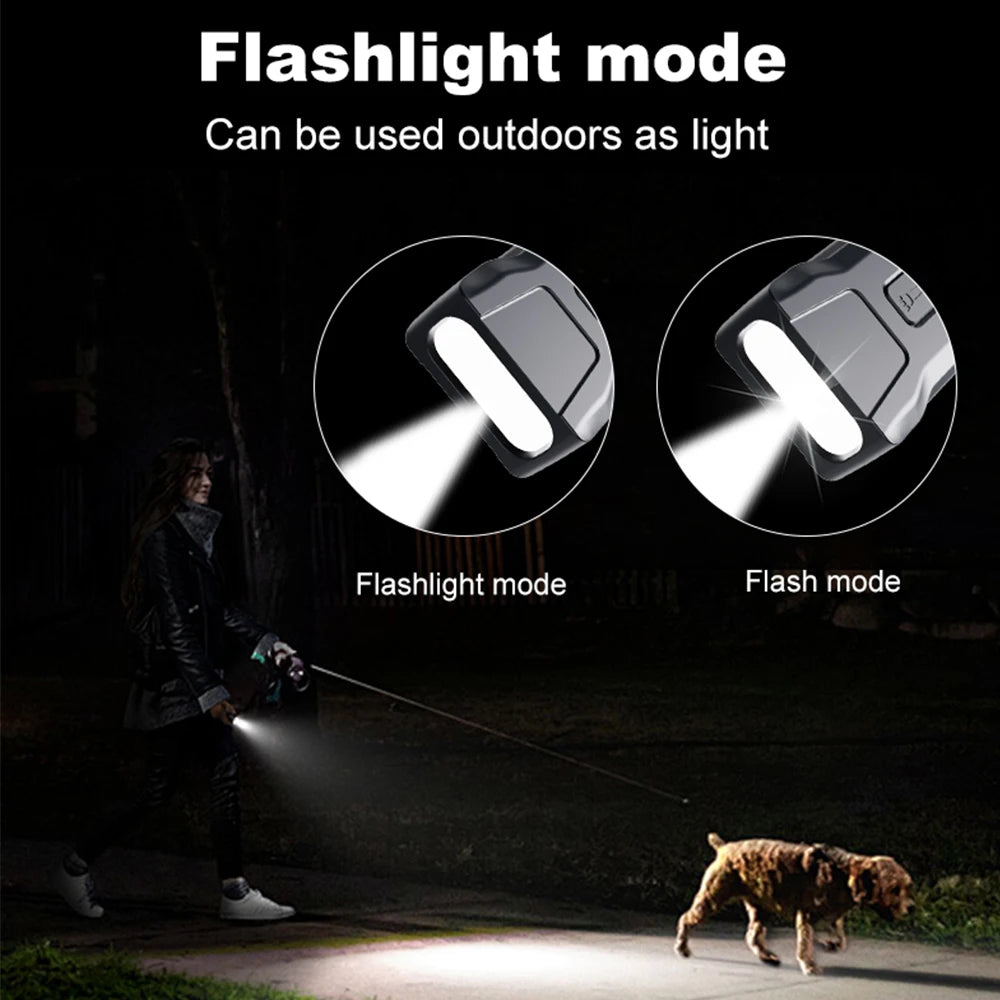 Rechargeable Ultrasonic Dog Repeller with LED Flashlight Anti-Barking Trainer