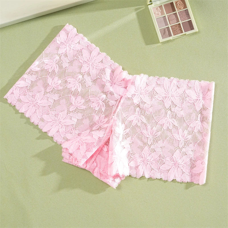 CowLost | activewear-pants-4pcs-womens-low-waist-lace-boyshorts-underwear |13