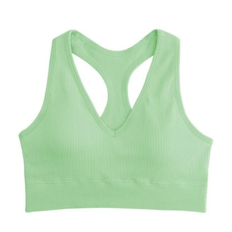 CowLost | product_id-2pcs-seamless-wireless-padded-y-back-breathable-sports-bras-for-women |10