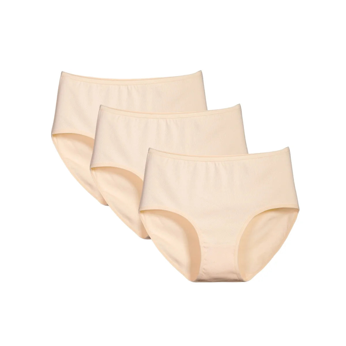 CowLost | product_id-3pcs-womens-cotton-high-waist-solid-color-briefs-xs-2xl |8