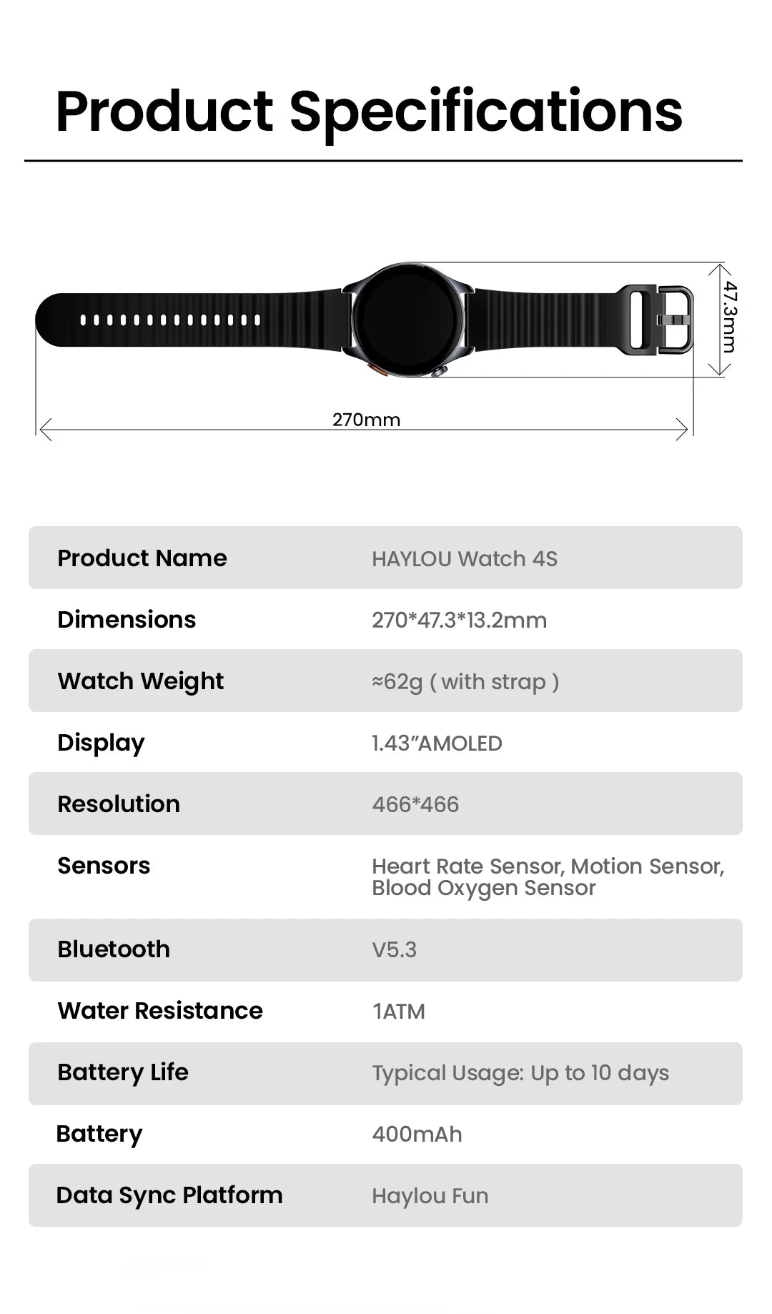 CowLost | haylou-watch-4s-gps-smartwatch-1-43-hd-amoled-display |26
