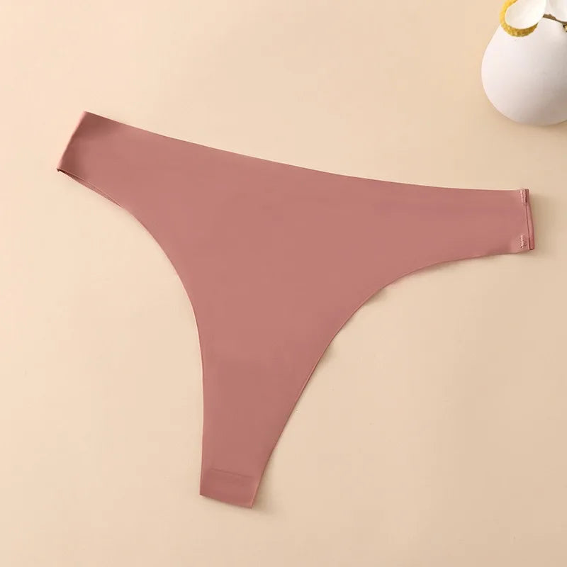 CowLost | product_id-seamless-women-s-ice-silk-breathable-thong-g-string-solid-color-lingerie |14