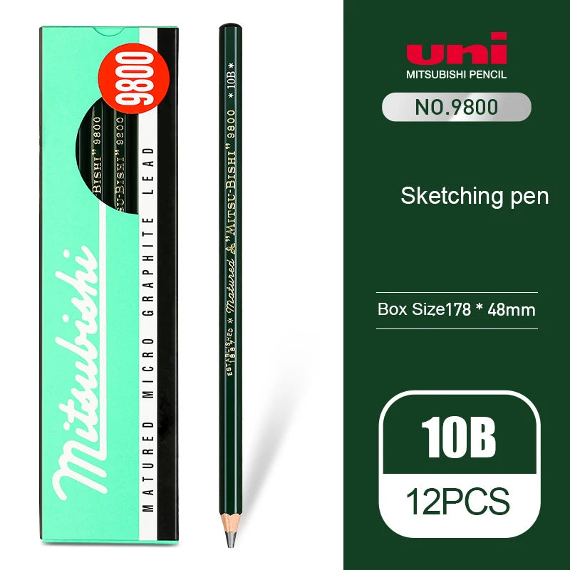 CowLost | product_id-uni-japanese-12pcs-9800-hb-14b-professional-sketch-pencil-set |18