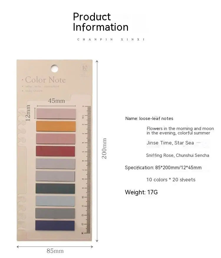 CowLost | color-series-self-adhesive-memo-pad-sticky-notes-bookmark |8