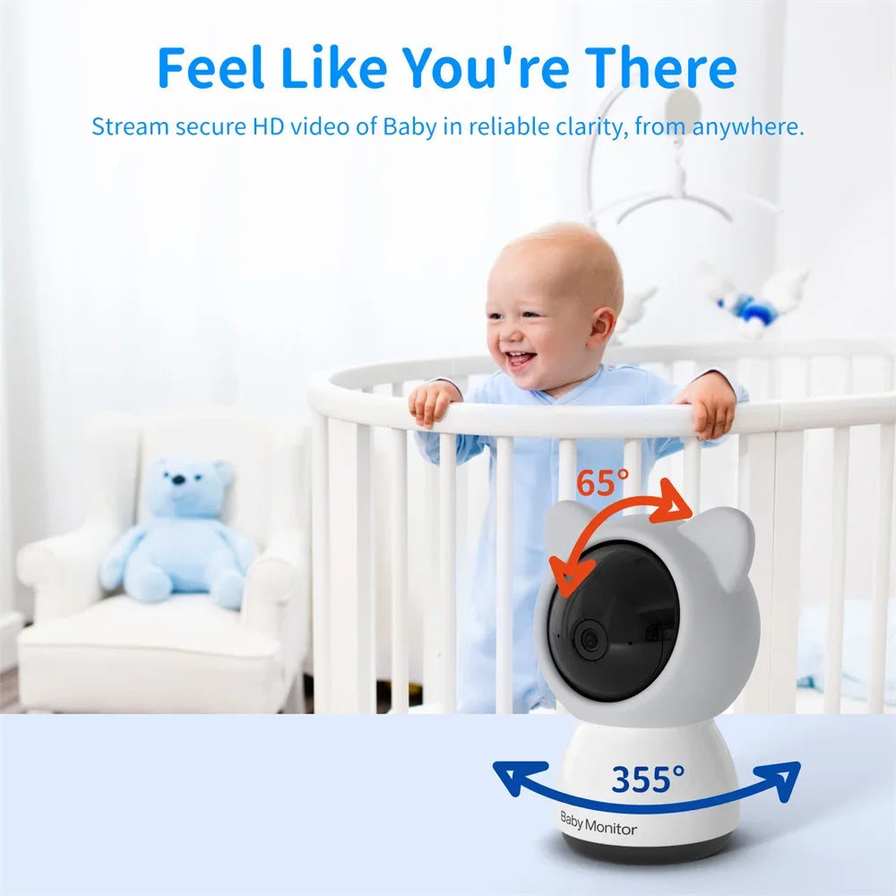 CowLost | baby-transport-accessories-babystar-5-inch-hd-wifi-baby-monitor-with-lcd-video-camera-and-mobile-app-control |5