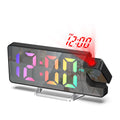 ORIA LED Projection Alarm Clock with Large 7.9" Screen, Date & Temperature Display