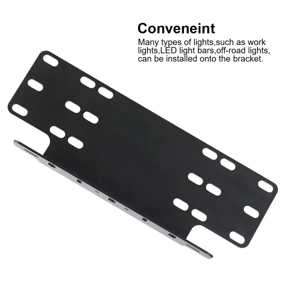 CowLost | product_id-front-bumper-license-plate-mount-bracket-with-led-work-light-bar |4