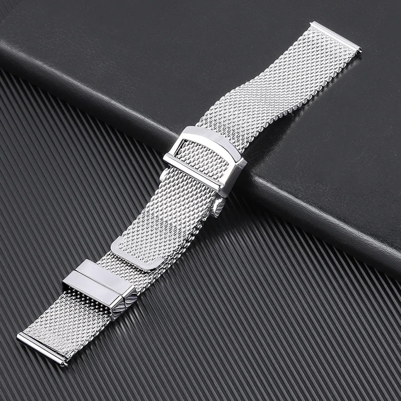 CowLost | bracelets-product_id-milanese-mesh-stainless-steel-watchband-for-iwc-pilot-omega-seamaster-20mm-22mm-folding-clasp |16