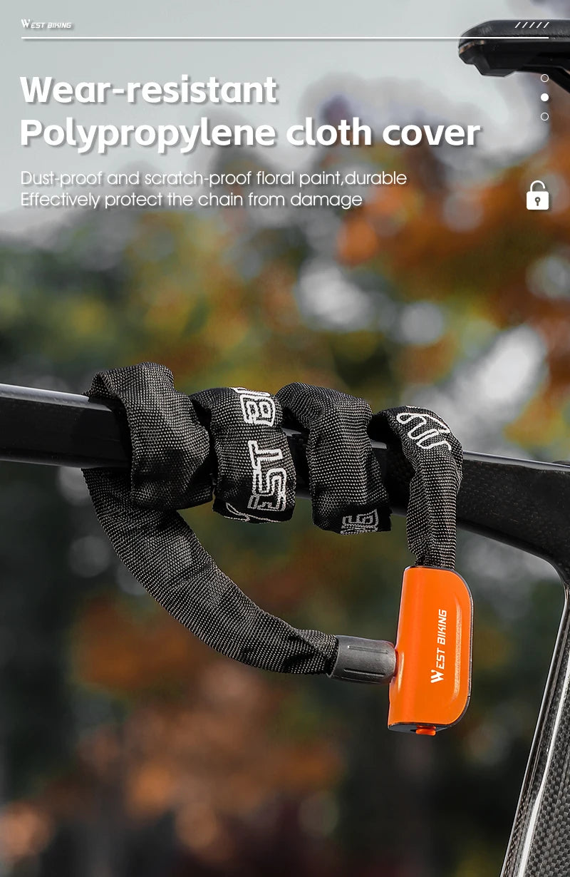 CowLost | sporting-goods-west-biking-wear-resistant-anti-slip-bicycle-chain-lock |12