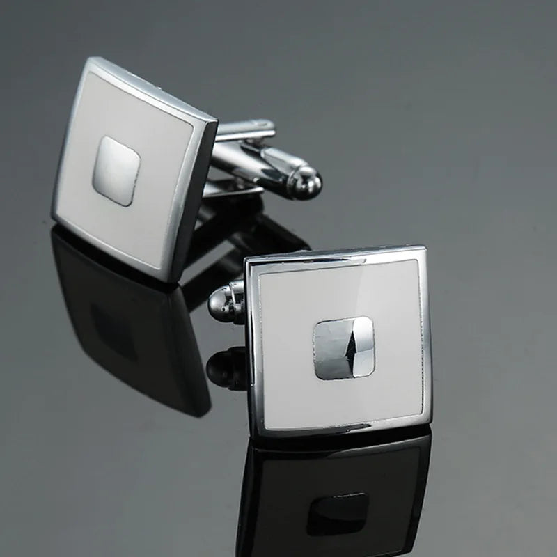 CowLost | cufflinks-for-men-luxury-silvery-cuffs-retro-metal |18