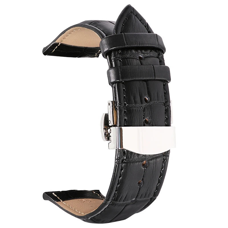 CowLost | product_id-genuine-cowhide-leather-waterproof-watchband-slub-pattern-16-24mm-universal-strap |29