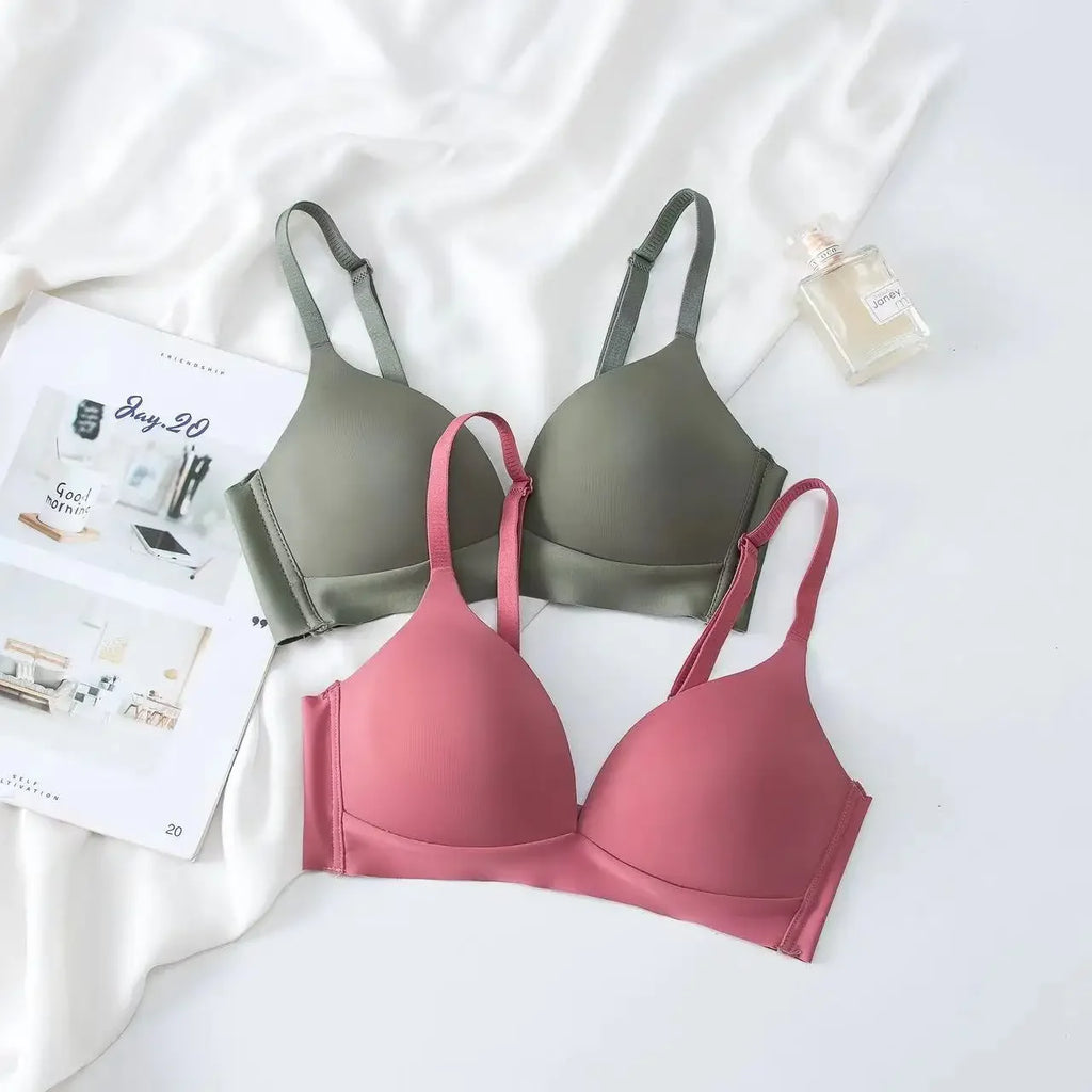 CowLost | product_id-fallsweet-2pcs-seamless-wireless-push-up-3-4-cup-bra-for-women |2