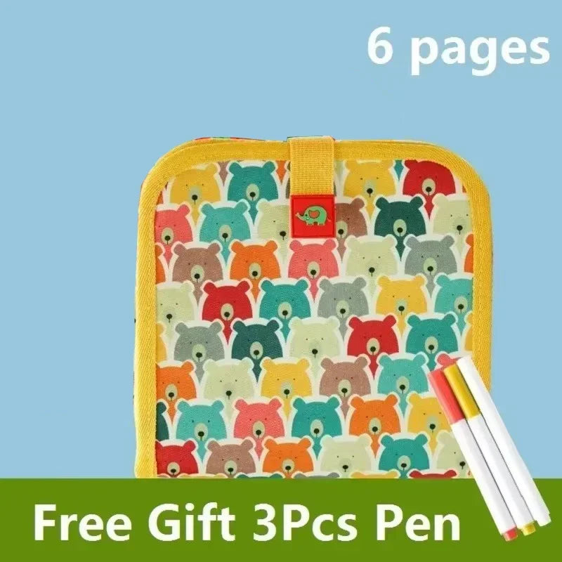 CowLost | product_id-6-page-erasable-magic-drawing-board-portable-kids-coloring-book |16