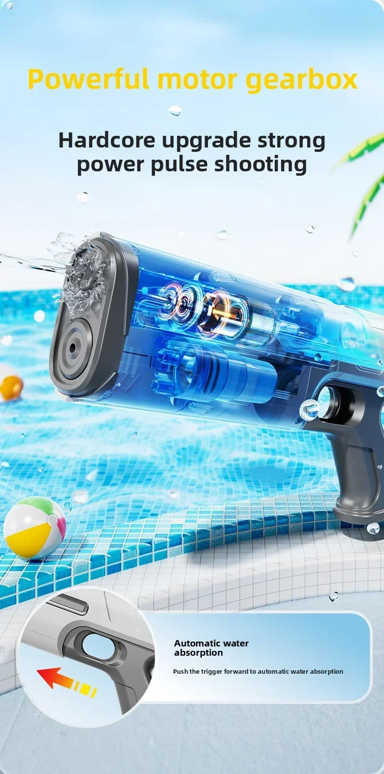 CowLost | product_id-childrens-large-capacity-fully-automatic-electric-water-gun-toy-for-outdoor-summer-fun |7