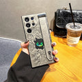 CowLost | anime-gengar-faux-leather-laser-wristband-shockproof-phone-case-for-samsung-galaxy-s25-s24-s23-s22-ultra-plus-a56-a55-a54 |14