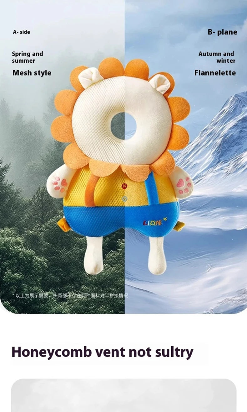 CowLost | aibedila-toddler-baby-head-protector-newborn-headrest-security-pillows-backpack |5