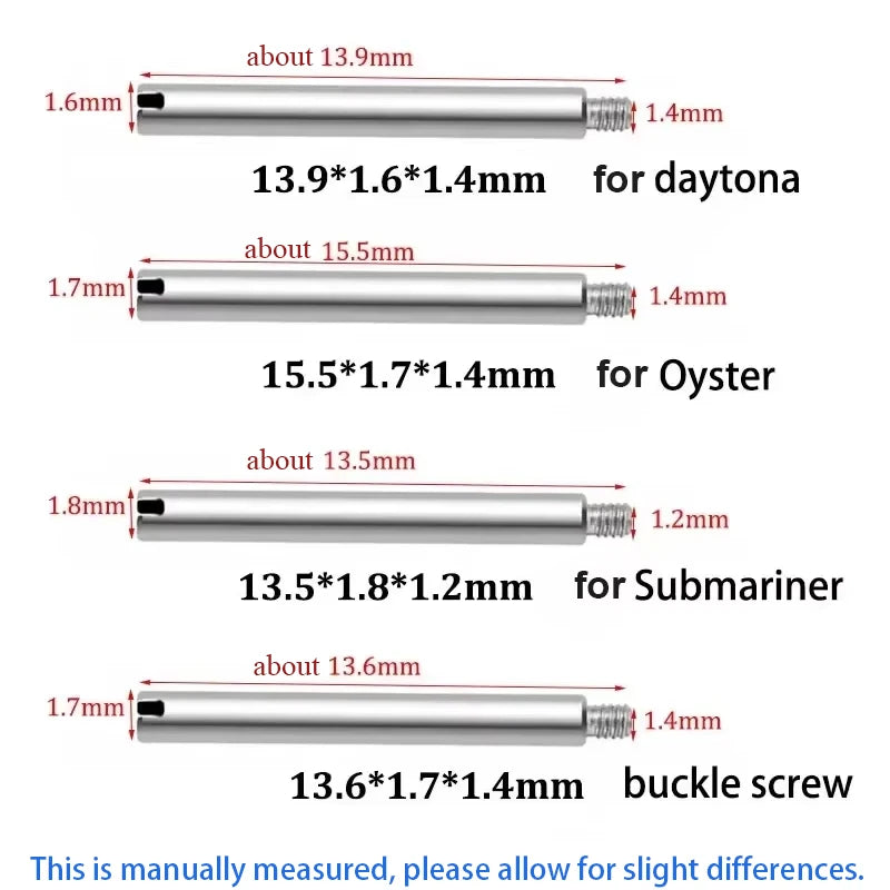 CowLost | product_id-stainless-steel-watch-strap-screw-buckle-replacement-for-rolex-daytona-submariner |2