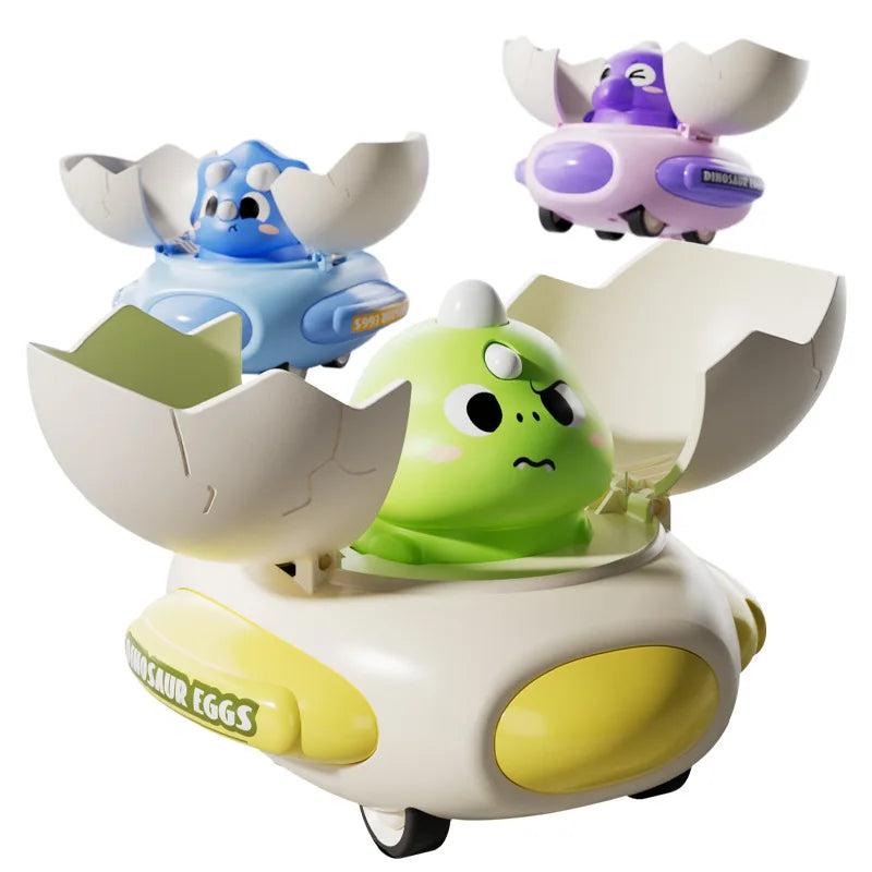 Cartoon Dinosaur Egg Plastic Bumper Car Classic Kids Interactive Toy