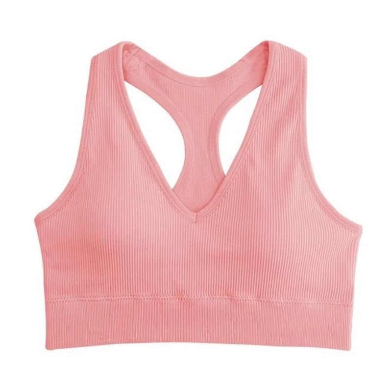 CowLost | product_id-2pcs-seamless-wireless-padded-y-back-breathable-sports-bras-for-women |7