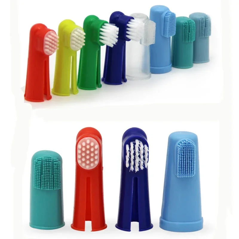 1/3 Pcs Soft Pet Finger Dog Toothbrush