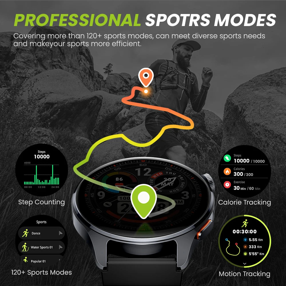 CowLost | haylou-watch-4s-gps-smartwatch-1-43-hd-amoled-display |4