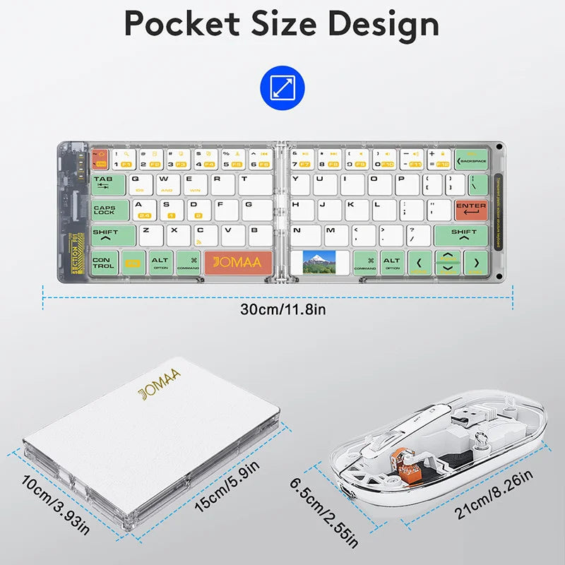 CowLost | product_id-jomaa-foldable-bluetooth-2-4g-wireless-keyboard-with-pu-leather-cover-for-iphone-ipad-smartphone-tablet-laptop |6
